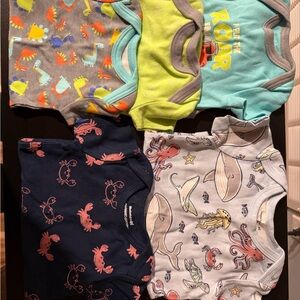 Colorful Baby Onesies Set